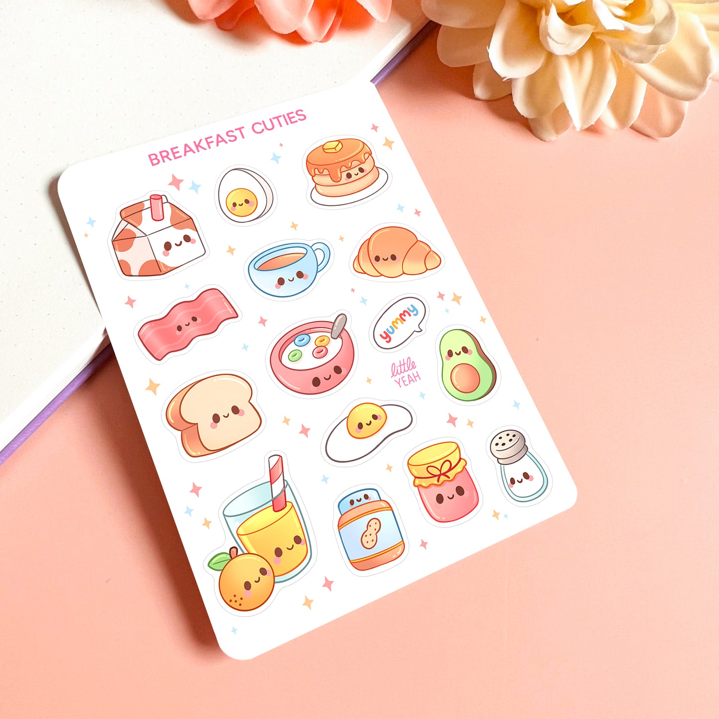 Breakfast Cuties - Cute Sticker Sheet