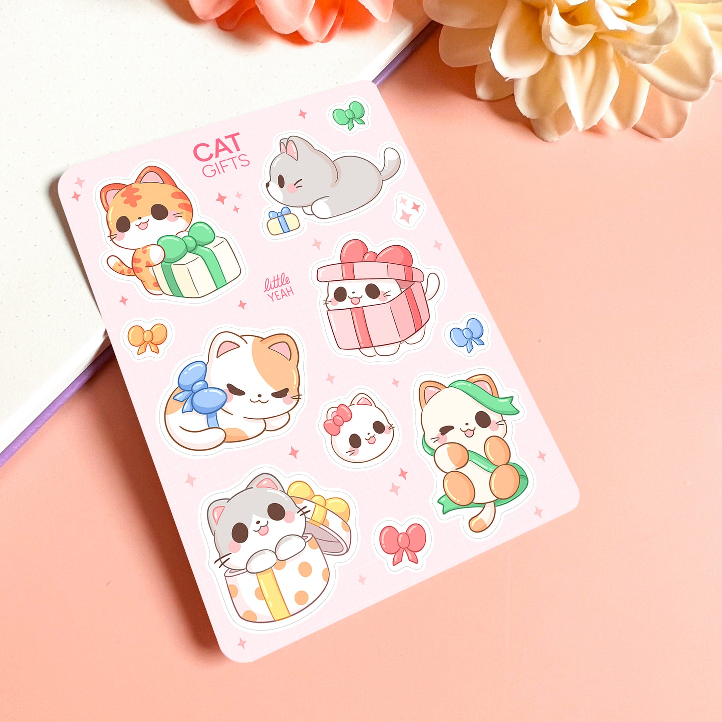 Cat Gifts - Cute Sticker Sheet