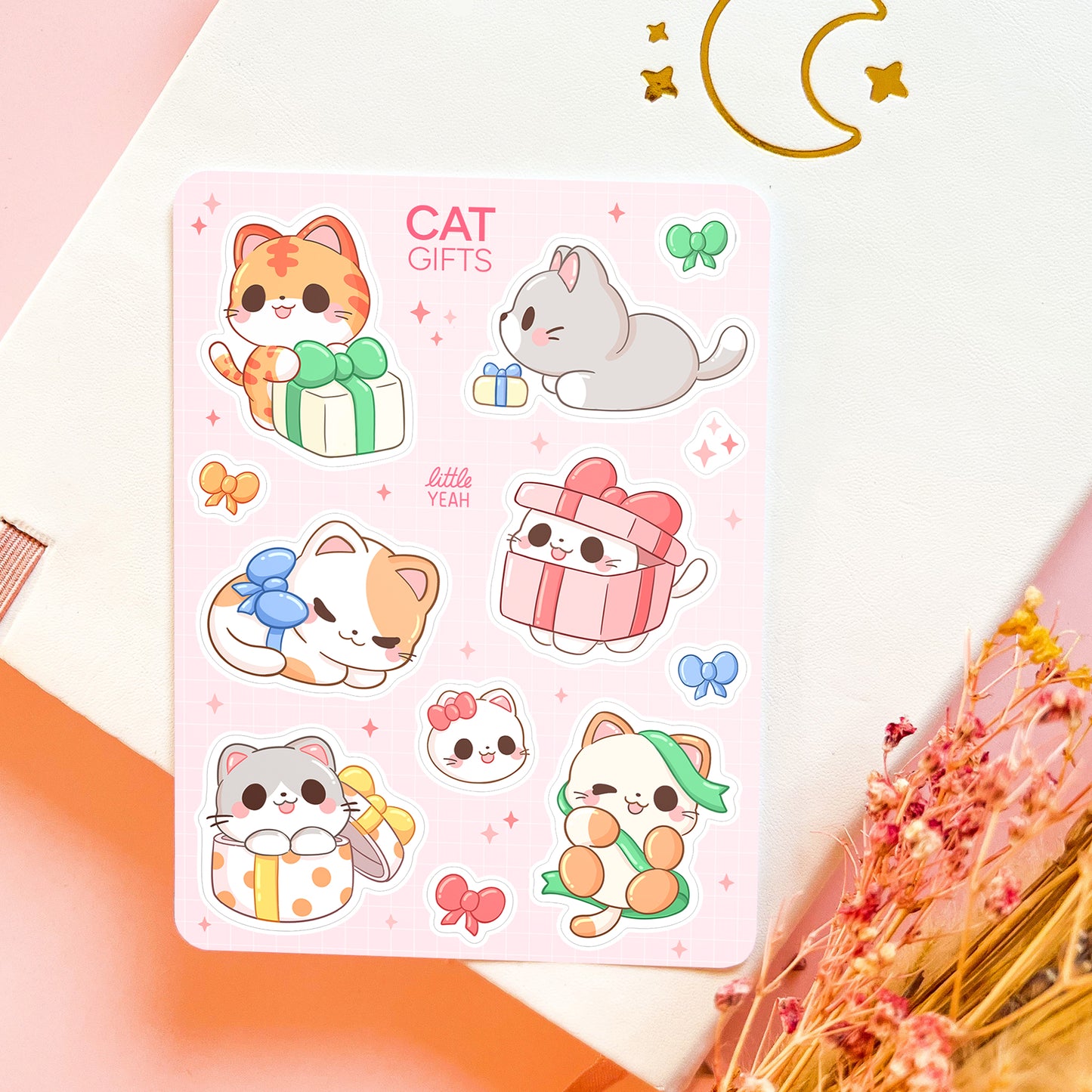 Cat Gifts - Cute Sticker Sheet