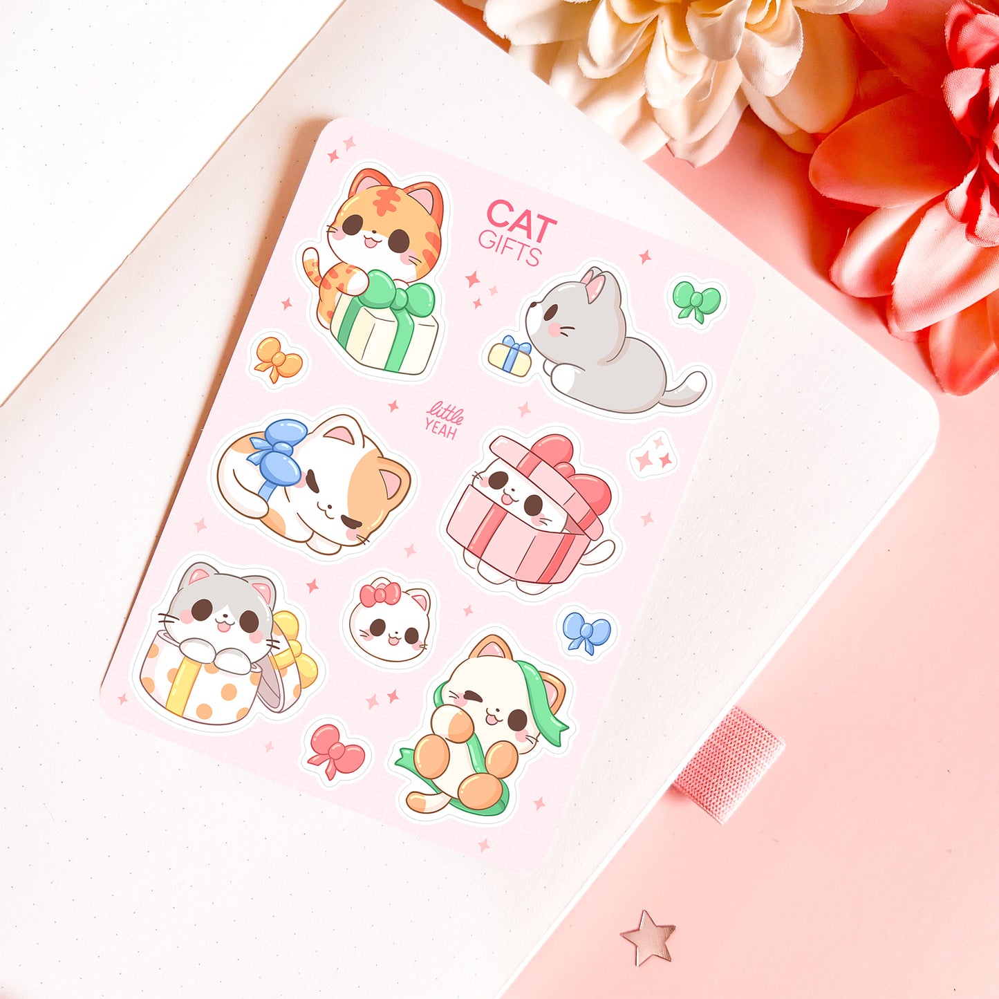 Cat Gifts - Cute Sticker Sheet