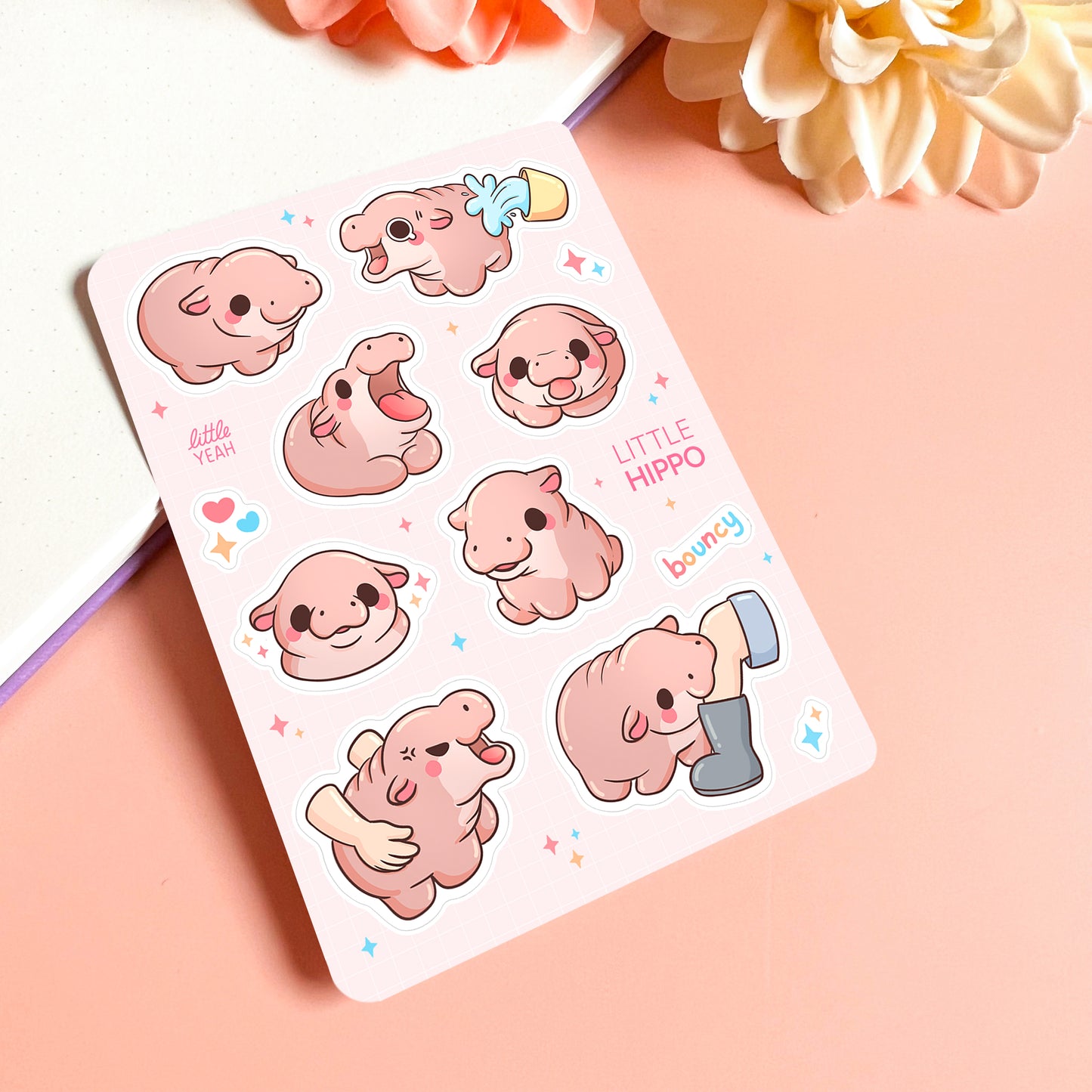 Hippo Baby - Cute Sticker Sheet