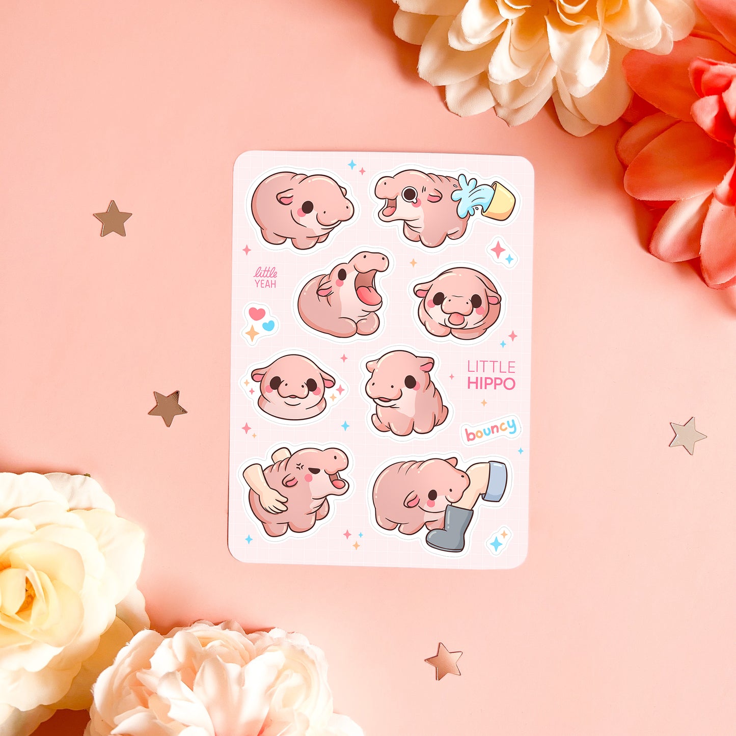 Hippo Baby - Cute Sticker Sheet