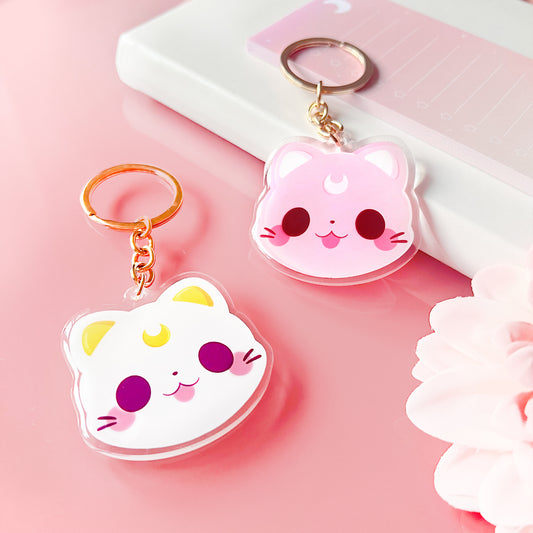 Moon Cat - Cute Keychain