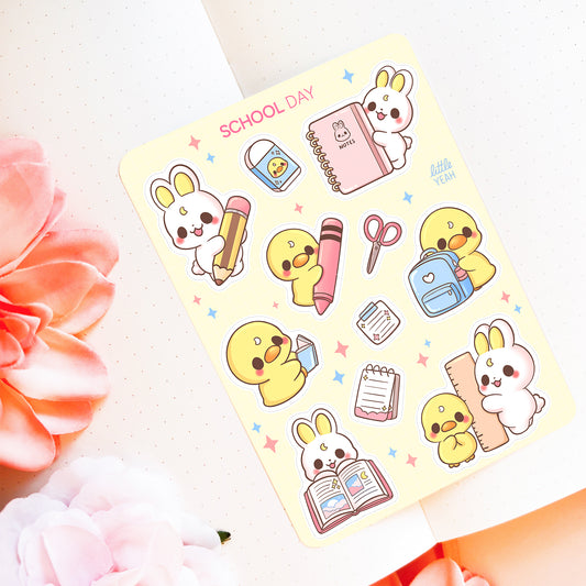 School Day - Cute Sticker Sheet